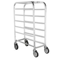 Winholt AL-106 End Load Aluminum Platter Cart - Six 10 inch Trays