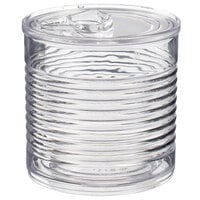 Solia PS34500 2 oz. Clear Plastic Tin Can with Lid - 200/Case