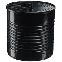 Solia PS34517 3.7 oz. Black Plastic Tin Can with Lid - 200/Case