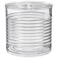 Solia PS34520 7.4 oz. Clear Plastic Tin Can with Lid - 100/Case