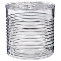 Solia PS34510 3.7 oz. Clear Plastic Tin Can with Lid - 200/Case