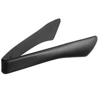 Tablecraft 39101 9 inch Black Silicone-Coated Stainless Steel Tongs