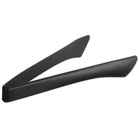 Tablecraft 39102 12 inch Black Silicone-Coated Stainless Steel Tongs