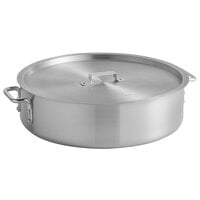 Choice 24 Qt. Standard Weight Aluminum Brazier with Cover