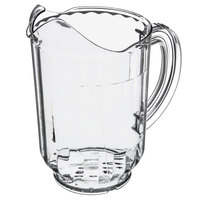 Carlisle 554407 Versapour 60 oz. Customizable Clear Polycarbonate Pitcher with Window