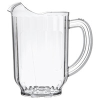 Carlisle 554407 Versapour 60 oz. Customizable Clear Polycarbonate Pitcher with Window