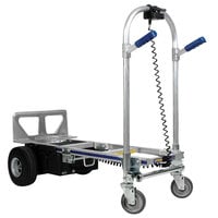 Wesco Industrial Products 220653 CobraPro Jr. 600 / 1200 lb. Battery-Powered Convertible Hand Truck with 10 inch Pneumatic Wheels and Dual Hand Grips - 24V