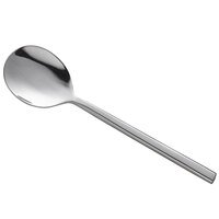 Acopa Phoenix 6 1/4 inch 18/0 Stainless Steel Forged Bouillon Spoon - 12/Pack