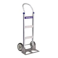 Wesco Industrial Products 220563 Cobra-Lite Series 410 600 lb. Aluminum Hand Truck with 10 inch Hub Balloon Cushion Wheels and 18 inch Nose Plate