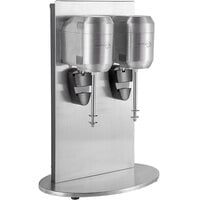 Double Head Commercial Milkshake Machine Stainless Steel Mixing Cup Drink Mixer 110V 18000RMP Ice Cream Maker Milkshake Juicers for Milk Ice Cubes Suitable in Commercial or Family 