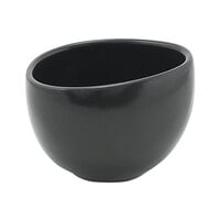 Front of the House DBO149BKP23 Tides 8 oz. Semi-Matte Mussel Round Porcelain Bowl - 12/Case