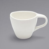 Front of the House DCS056BEP23 Tides 3 oz. Semi-Matte Scallop Porcelain Cup - 12/Case