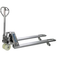 Wesco Industrial Products 272152 5500 lb. Stainless Steel Pallet Truck with 27 inch x 48 inch Fork