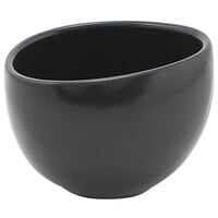 Front of the House DBO156BKP23 Tides 16 oz. Semi-Matte Mussel Round Porcelain Bowl - 12/Case