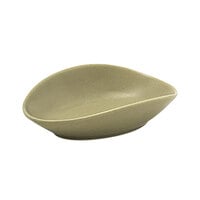 Front of the House DSD062GRP23 Tides 1.5 oz. Semi-Matte Sea Grass Oval Porcelain Ramekin - 12/Case