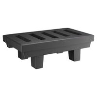 Regency 36" x 22" x 12" Black Plastic Economy Dunnage Rack with Slotted Top - 1000 lb. Capacity
