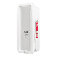 Cato 11001-H Chief White Surface-Mounted Fire Extinguisher Cabinet with Hammer Attachment for 10 lb. Fire Extinguishers