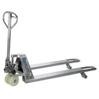 Wesco Industrial Products 272855 Galvanized Pallet Truck with 27 inch x 48 inch Forks - 5500 lb. Capacity