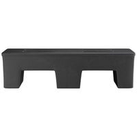 Regency 60 inch x 16 inch x 16 inch Black Plastic Heavy-Duty Dunnage Rack with Slotted Top - 750 lb. Capacity