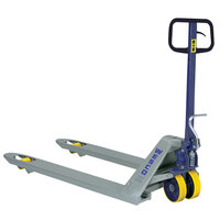 Wesco Industrial Products 272766 Deluxe Foot Pump Pallet Truck with 27 inch x 48 inch Forks - 5500 lb. Capacity