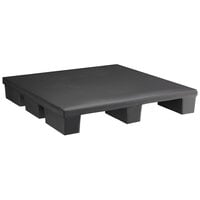 Regency 36 inch x 36 inch x 6 inch Black Plastic Pallet Base / Spot Merchandiser - 1000 lb. Capacity