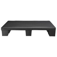 Regency 36 inch x 36 inch x 6 inch Black Plastic Pallet Base / Spot Merchandiser - 1000 lb. Capacity