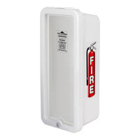 Cato 10501-P Island Chief White Surface-Mounted Fire Extinguisher Cabinet with Pull-Panel for 5 lb. Fire Extinguishers