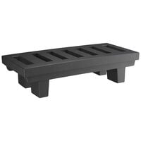 Regency 48" x 22" x 12" Black Plastic Economy Dunnage Rack with Slotted Top - 1200 lb. Capacity