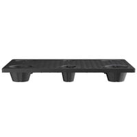Regency 48 inch x 24 inch x 5 inch Black Plastic Nesting Pallet Base - 1500 lb. Capacity - 20/Case