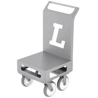 Lakeside 155048 Sprinter 23 1/2 inch x 20 1/4 inch Stainless Steel Compact Platform Cart