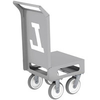 Lakeside 155048 Sprinter 23 1/2 inch x 20 1/4 inch Stainless Steel Compact Platform Cart