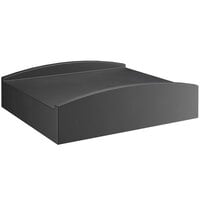 Regency 26 inch x 23 inch x 7 inch Black Plastic Spot Merchandiser with Curved Sides - 750 lb. Capacity