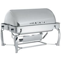 Vollrath 4634010 9 Qt. Somerville Rectangular Chafer - Fully Retractable Roll Top
