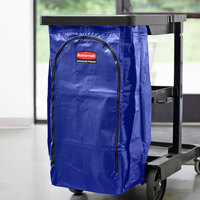 Rubbermaid 1966883 34 Gallon Blue High Capacity Vinyl Janitor Cart Bag