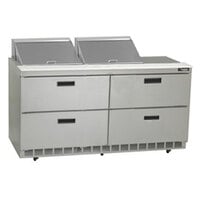 Delfield D4464NP-12 64 inch 4 Drawer ADA Height Refrigerated Sandwich Prep Table