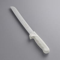Dexter-Russell 13313 Sani-Safe 8" White Scalloped Bread Knife