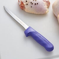Dexter-Russell 01563P Sani-Safe 6 inch Purple Allergen-Free Narrow Boning Knife