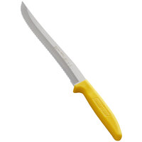 Dexter-Russell 13483Y Sani-Safe 8 inch Yellow Scalloped Utility Knife