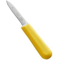 Dexter-Russell 15303Y Sani-Safe 3 1/4" Yellow Cook's Style Paring Knife