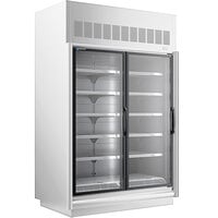 Master-Bilt BEL-2-30SC-W 62 inch White Glass Door Merchandiser Freezer