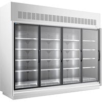 Master-Bilt BEL-4-30SC-W 123 inch White Glass Door Merchandiser Freezer
