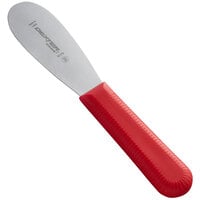 Dexter-Russell 18193R Sani-Safe 3 1/2" Red Smooth Sandwich Spreader