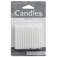 Creative Converting 10134 White Candle - 24/Pack
