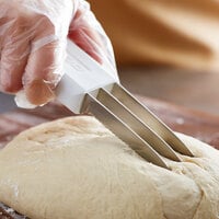 Dexter-Russell 15753 Sani-Safe 3 1/4 inch 3-Blade Bread Scoring Knife