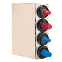 Modular 1015393 Simpli-Flex 2100 Beige 4-Slot 3.5 - 44 oz. Countertop Cup Dispenser Cabinet