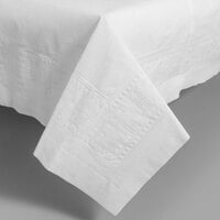 Hoffmaster 210046 54" x 54" Cellutex White Tissue / Poly Paper Table Cover - 50/Case