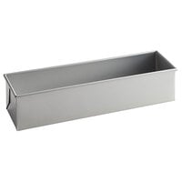 Baker's Mark 2 lb. Glazed Aluminized Steel Pullman Bread Loaf Pan - 16" x 4" x 4"