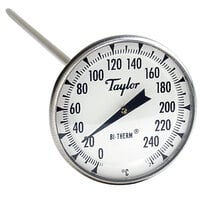 Taylor 8238J 8" Superior Grade Instant Read Probe Dial Thermometer 0 to 250 Degrees Celsius
