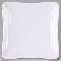 GET ML-60-W Milano 6 inch White Melamine Square Plate - 12/Pack