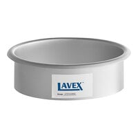 Lavex 6 9/16" x 2" Round Stainless Steel In-Counter Trash Chute